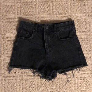Topshop high waisted jean shorts
